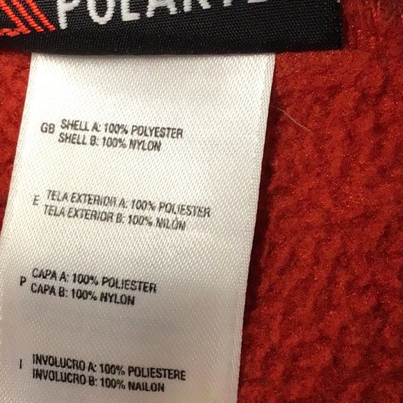 The North Face Boys Fleece Denali Jacket Size XL Red and Gray - Picture 6 of 6